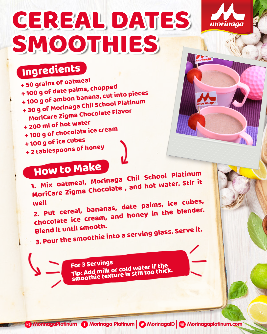 Cereal Dates Smoothies