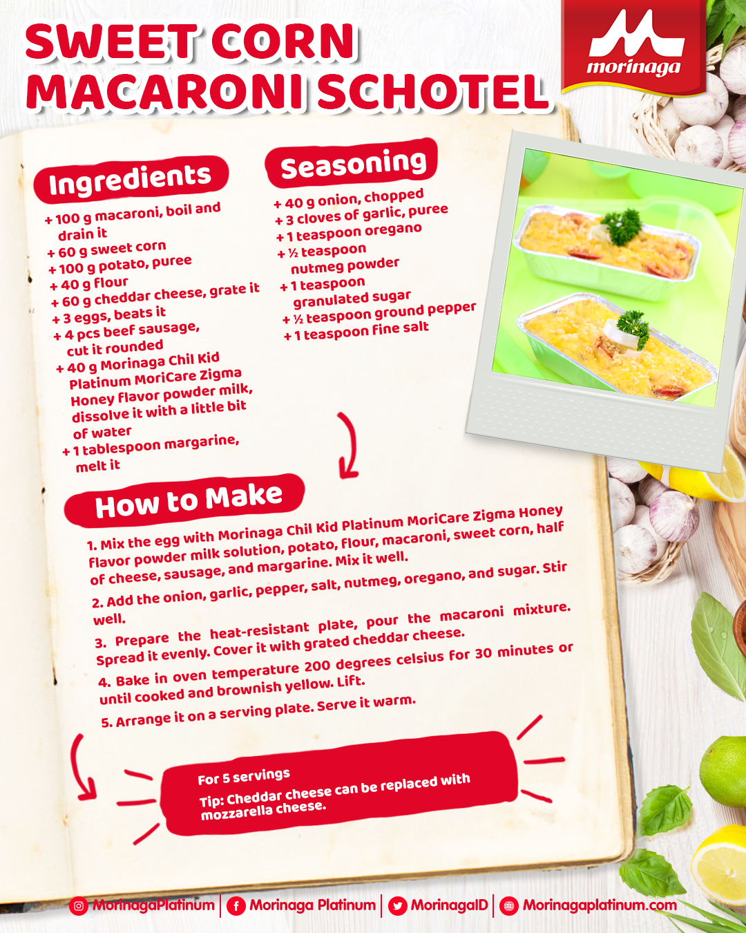 Sweet Corn Macaroni Schotel