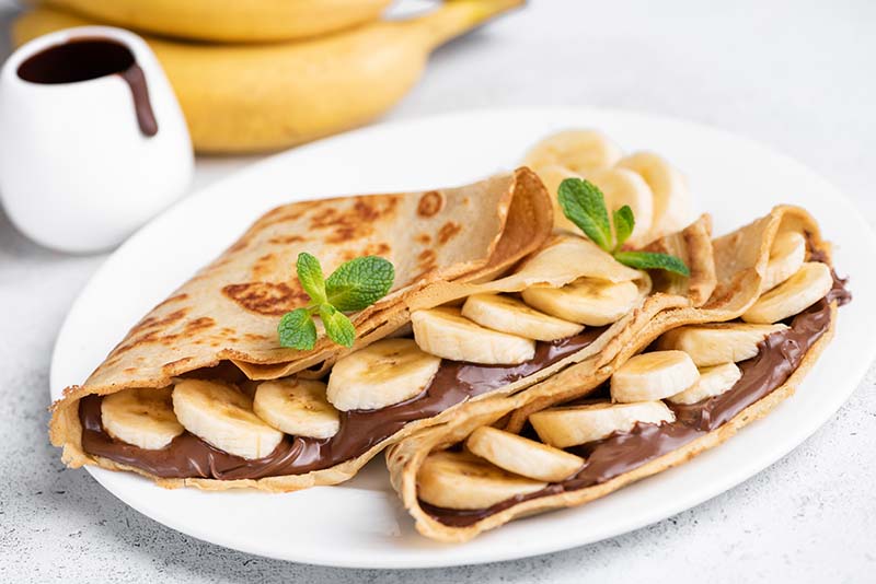 crepe cokelat pisang